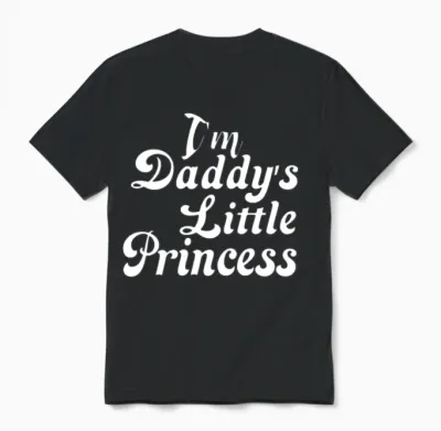 I'm Daddy Little Princesses Unisex T-Shirt - Black