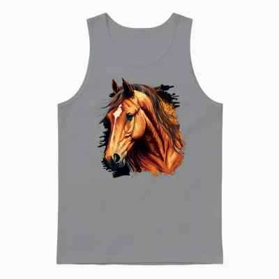 Amazing Horse Drawing Unisex Tank Top - Sport Grey