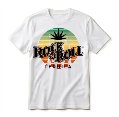 Rock N Roll Tequila Third Collection Unisex T-Shirt - White