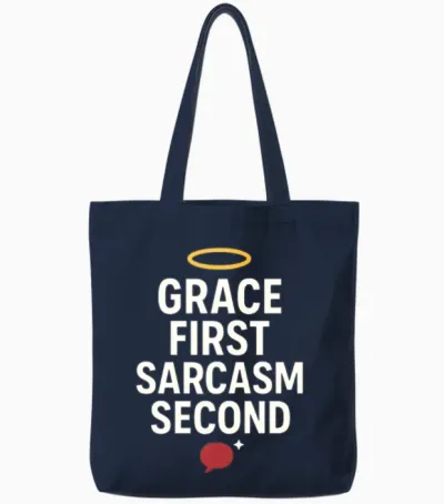 Funny Pastor Youth Ministry Church Leader Humor Tote Bags - Navy