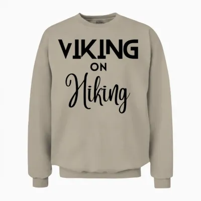 Viking on Hiking Unisex Sweatshirt - Sand