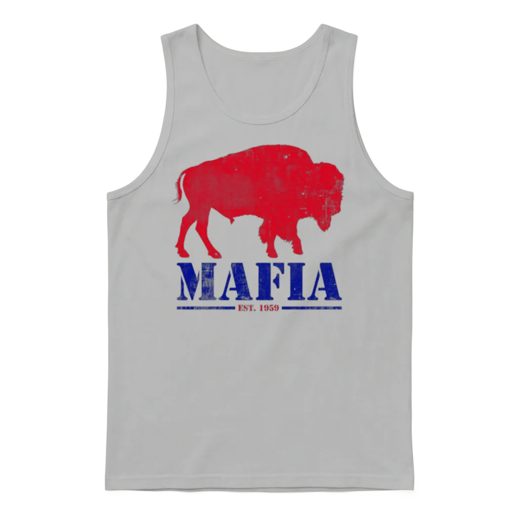 Bills Mafia Vintage Design Unisex Tank Top - Ash
