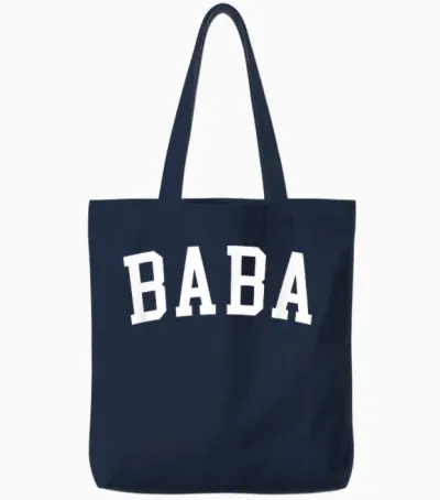 Baba Tote Bags - Navy