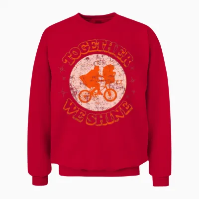 E.t. the Extra-Terrestrial Together We Shine Unisex Sweatshirt - Red