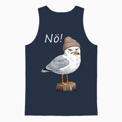 Lustig Möwen Spruch Einfach Nö Norddeutsch Küstenmotiv Möwen Unisex Tank Top - Navy