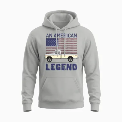 Legend Wimbledon White Unisex Hoodie - Ash