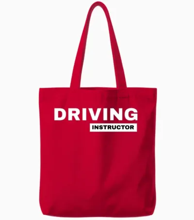 Driving Instructor Driving School Teacherss Tote Bags - Red