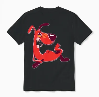 Drunk Dog Unisex T-Shirt - Black