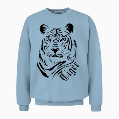 Tiger Unisex Sweatshirt - Light Blue