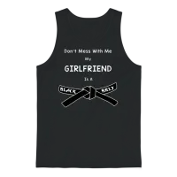 Girlfriend Black Belt Karate Martial Arts Unisex Tank Top - Black – 1