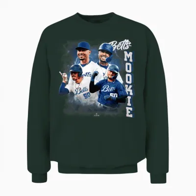 Mookie Betts | Los Angeles Baseball Mlb Player | Mlbbet5004 Unisex Sweatshirt - Forest
