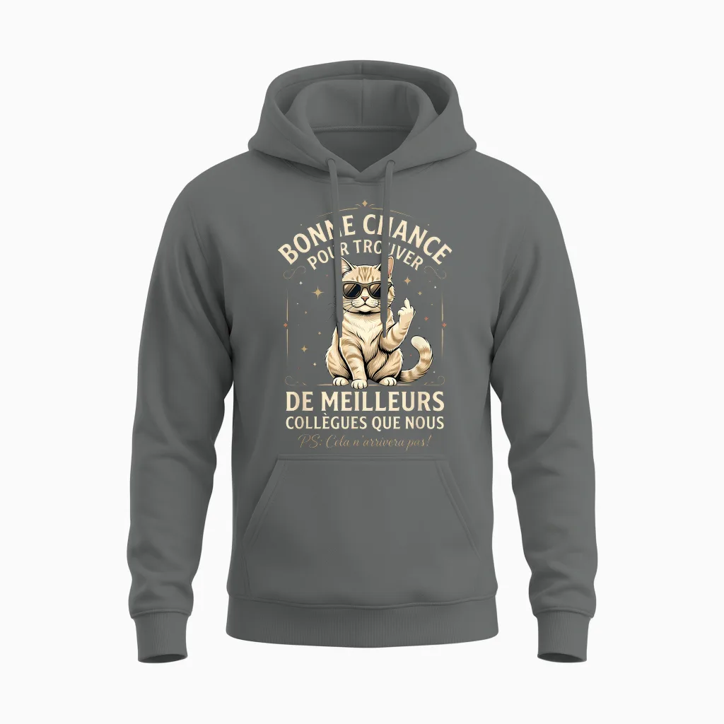 Bonne Chance Pour Trouver De Meilleurs Collègues Que Nous Unisex Hoodie in Graphite Heather