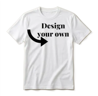 Design Your Own Unisex T-Shirt - White