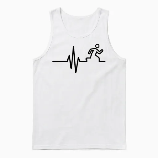Running Unisex Tank Top in White