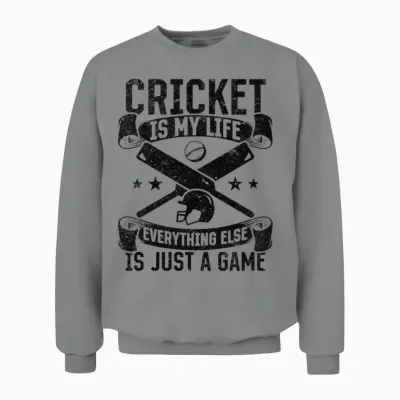 Cricket Quotes Cricket Saying Cricketing Cricket Unisex Sweatshirt - Sport Grey