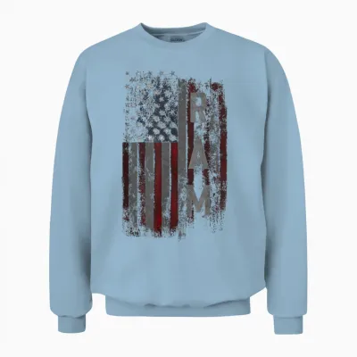 Ram Family American Unisex Sweatshirt - Light Blue