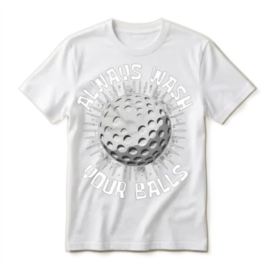 Funny Golf Unisex T-Shirt - White