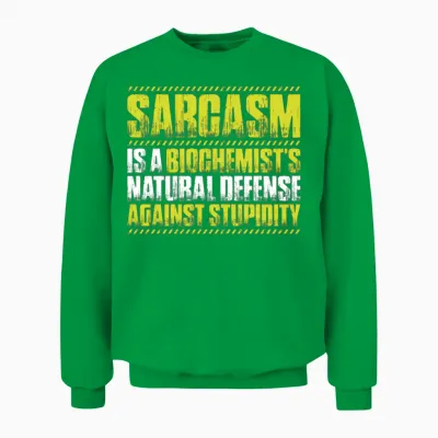 Biochemistry Biochemist Biology Biologist Genetics Unisex Sweatshirt - Irish Green