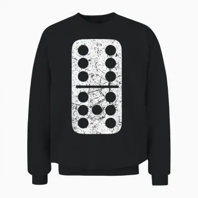 6-7 Meme Domino Cool Six-Seven Funny 67 Gen Z Alpha Unisex Sweatshirt - Black