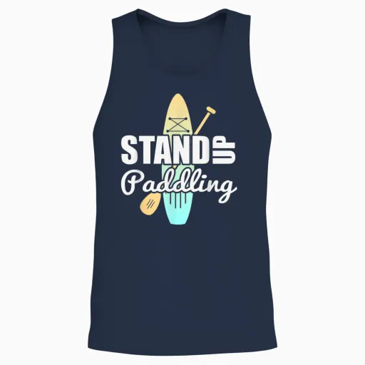 Stand Up Paddle – Water Sports Sup Board Paddle Unisex Tank Top - Navy