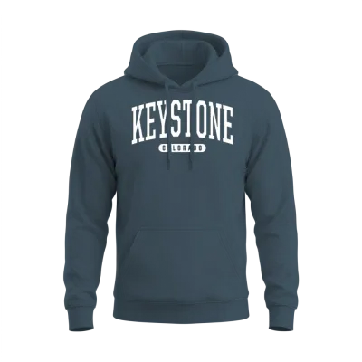 College Style Keystone Colorado Unisex Hoodie - Dark Heather