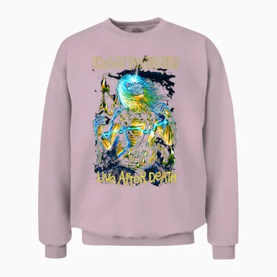 Iron Maiden Live After Death Unisex Sweatshirt - Light Pink
