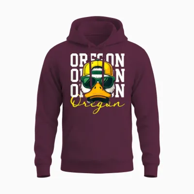 Retro Cool Oregon Classic Apparel for Men Women Kid Boy Girl Unisex Hoodie - Maroon
