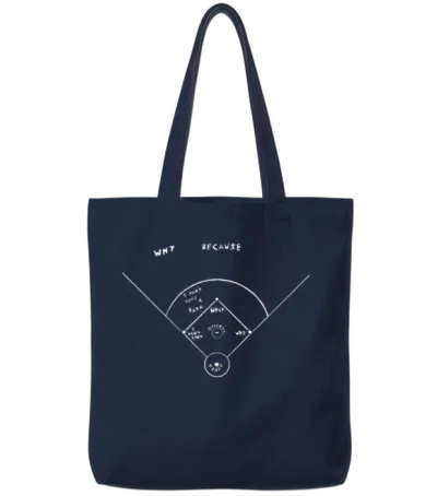 Who's on First Tote Bags - Navy