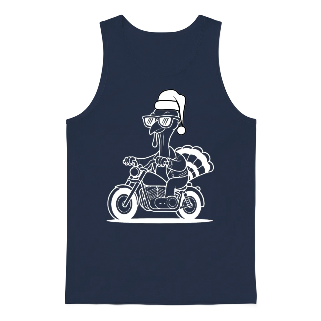 Funny Thanksgiving Unisex Tank Top - Navy