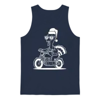 Funny Thanksgiving Unisex Tank Top - Navy – 1
