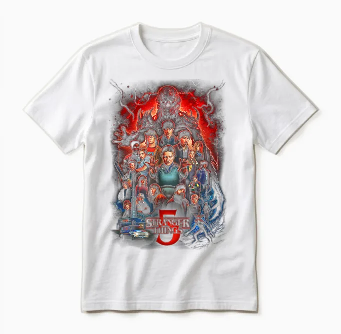 Stranger Things Season 5 Kyle Lambert Officially Licensed Unisex T-Shirt in White