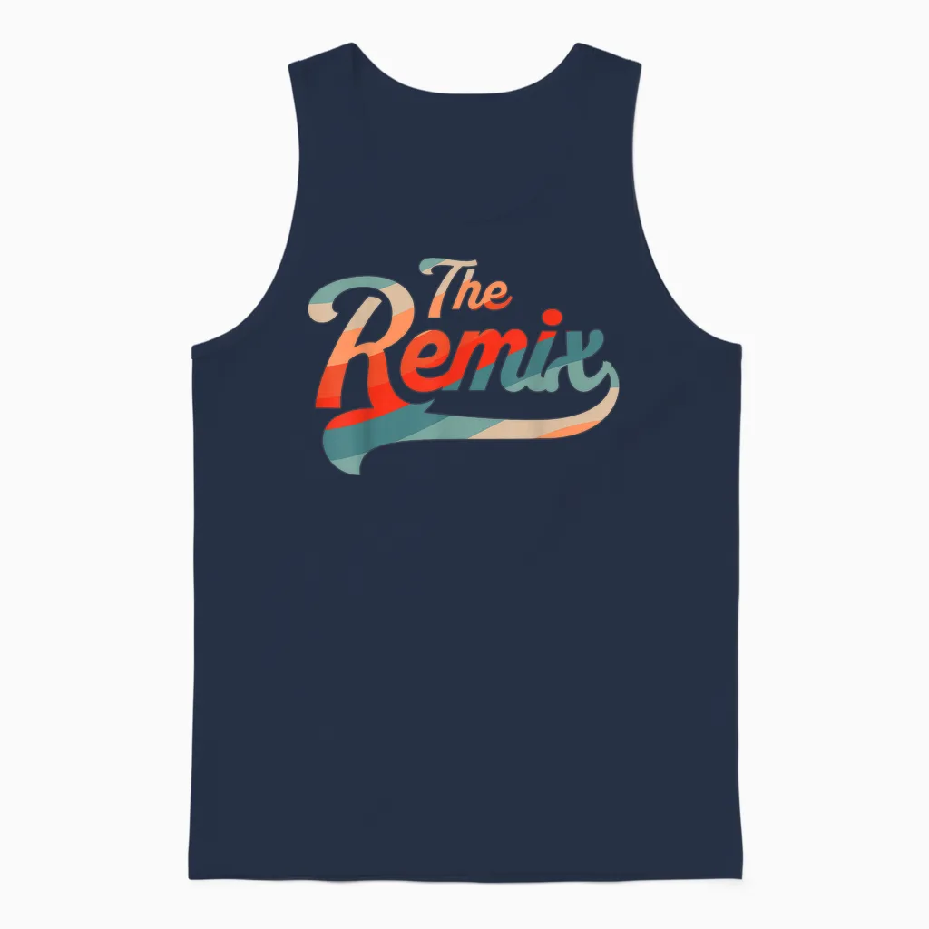 Vater Sohn Partnerlook the Original the Remix Outfit Unisex Tank Top in Navy