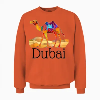 Dubai Unisex Sweatshirt - Orange