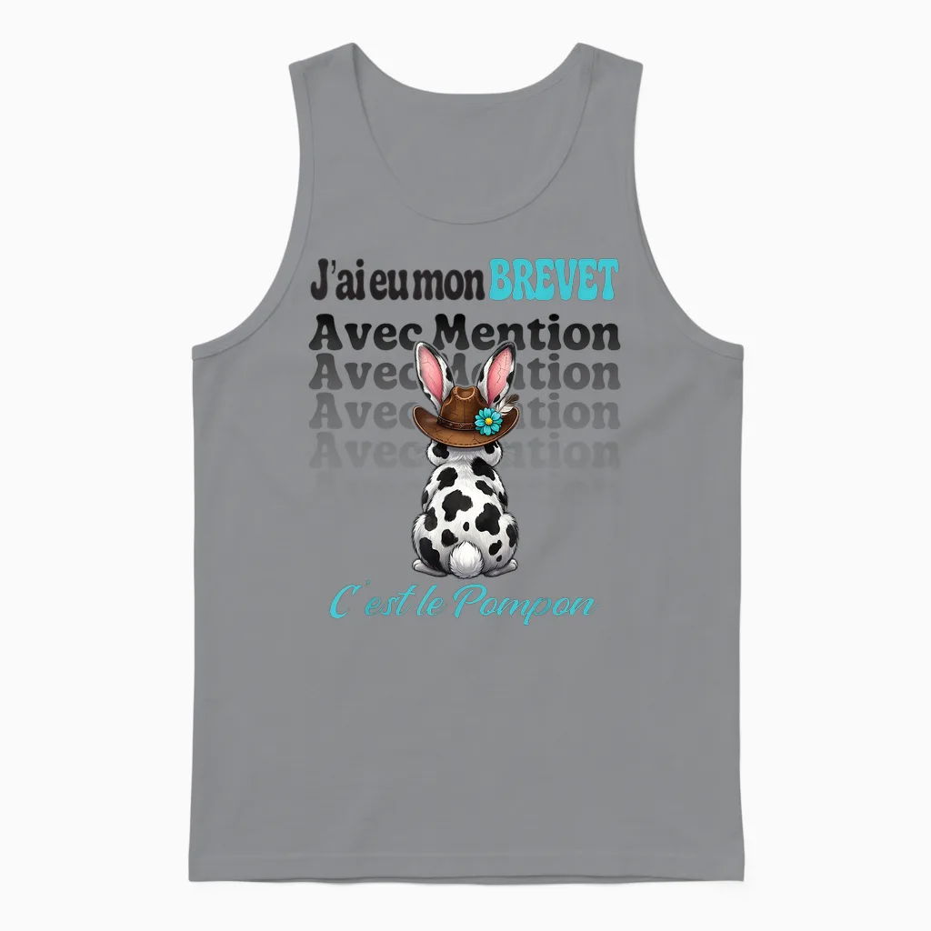 Brevet Des Collèges 2026 Bdc Humour Diplôme Entrée Lycée Unisex Tank Top in Sport Grey