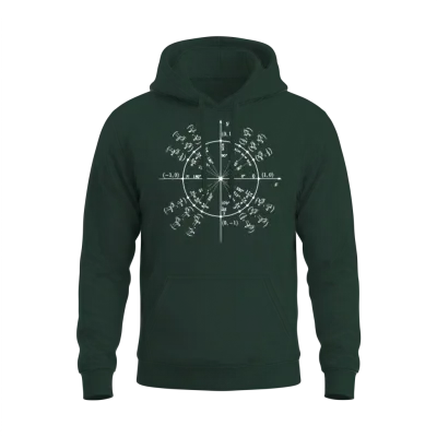 Einheitskreis (math Art) Unisex Hoodie - Forest