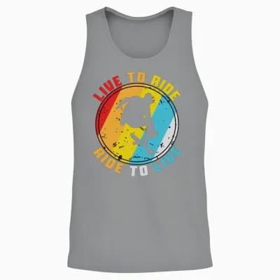 Retro Skate Skateboard Skateboarding Unisex Tank Top - Sport Grey