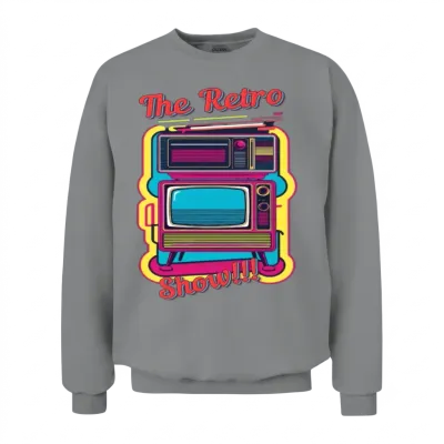 The Retro Show Unisex Sweatshirt - Sport Grey