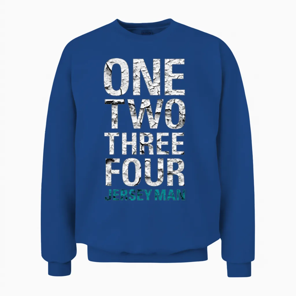 The Boss β One Two Three Four Jersey Man Unisex Sweatshirt in Royal