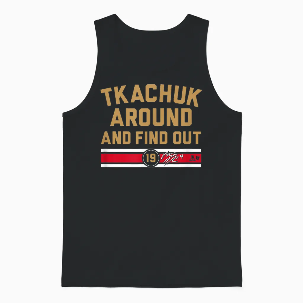 Matthew Tkachuk Around and Find Out - Florida Hockey Unisex Tank Top in Black
