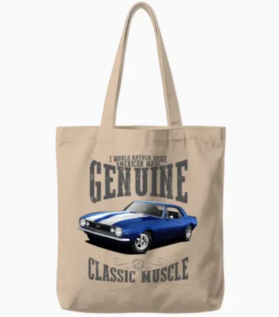 Rather Drive a Blue Camaro Tote Bags - Natural