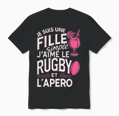 Rugby Women Rugby Player Humor Rugby Unisex T-Shirt - Black