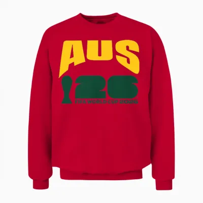 Fifa World Cup26 Australia Ball in Goal Unisex Sweatshirt - Red