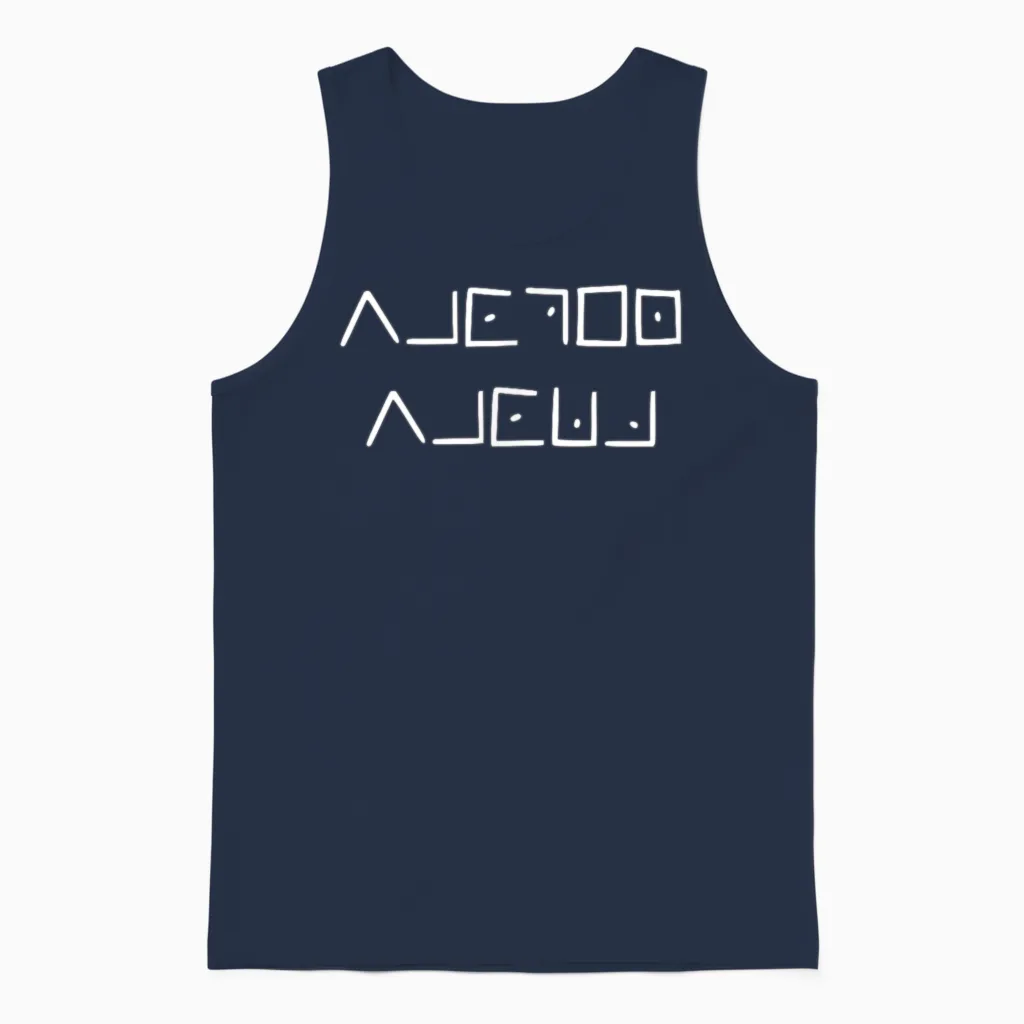 Masonic Cipher Master Mason Unisex Tank Top in Navy