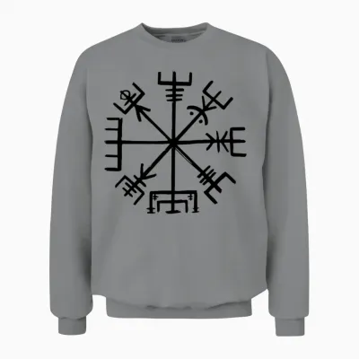 Viking Compass Unisex Sweatshirt - Sport Grey