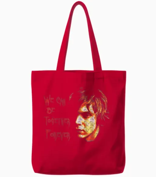 American Horror Story Tate We Can Be Together Fore Tote Bags in Red
