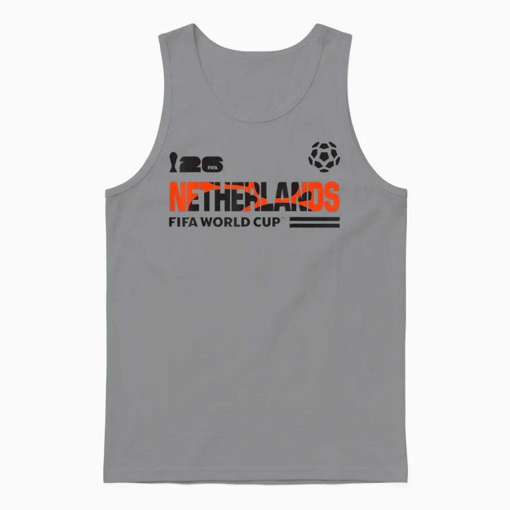 Fifa World Cup26 Qualifier Netherlands Unisex Tank Top in Sport Grey