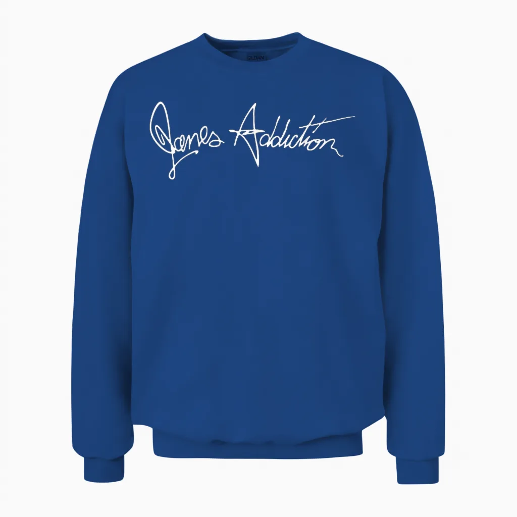 Jane’s Addiction Classic Logo in Greys Unisex Sweatshirt in Royal