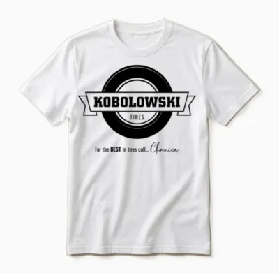 Car Tire 80s Movie Kobolowski Tires Unisex T-Shirt - White