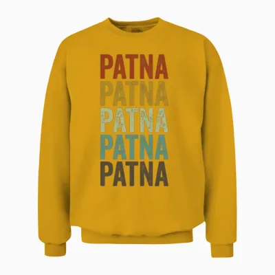 Patna India Retro Vintage Unisex Sweatshirt - Gold