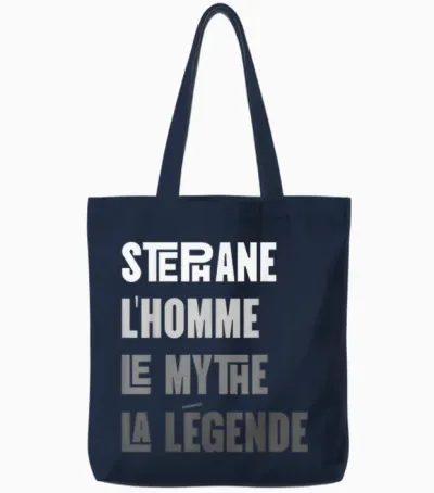 Stephane Man Myth Legend Gift Idea Stephane Tote Bags - Navy